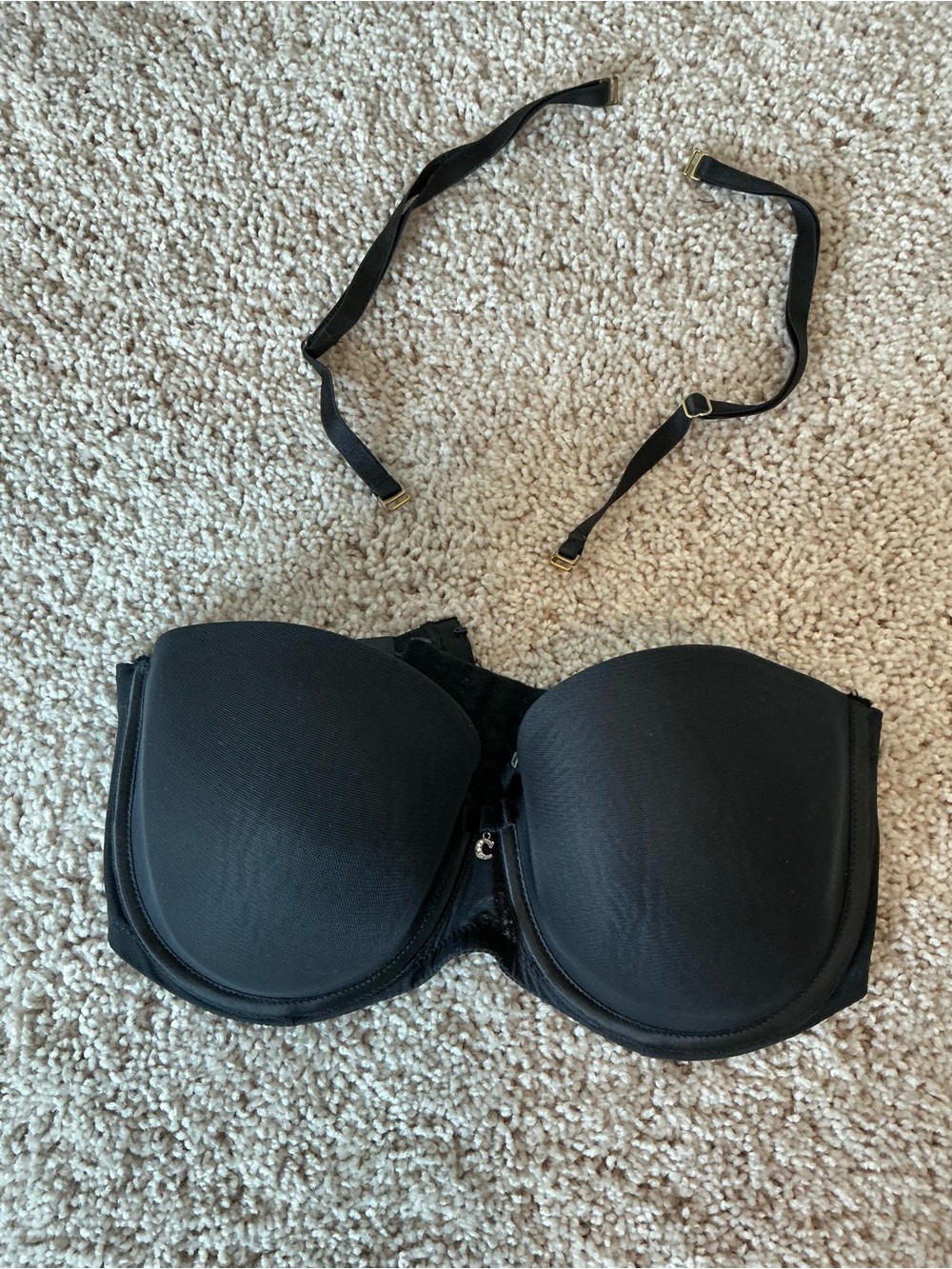 Chantelle Black Strapless Convertible Bra with Removable Straps